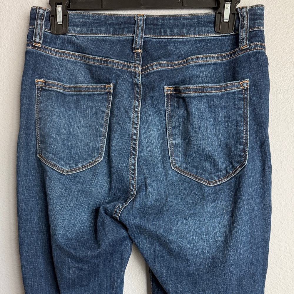 Fashion Nova Blue Distressed Skinny Jeans Size 9 - Picture 6 of 9